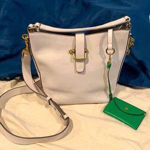 J Crew Bone Color Med Shoulder Satchel